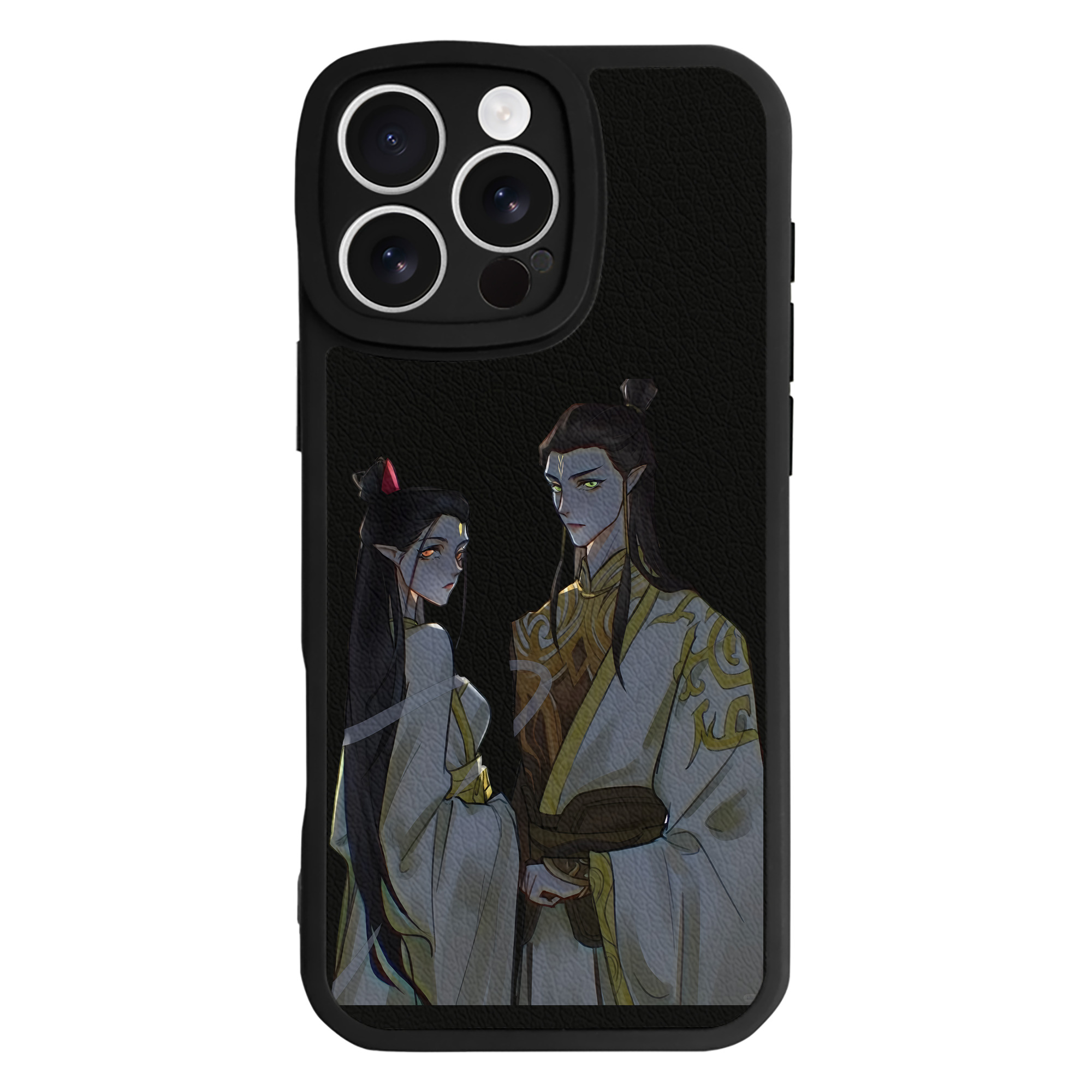 （画像用） Ne Zha 2 ナタ 魔童の大暴れ 【iPhone 16シリーズ対応】シリコンスマホケース（レザー調） 材質：シリコン